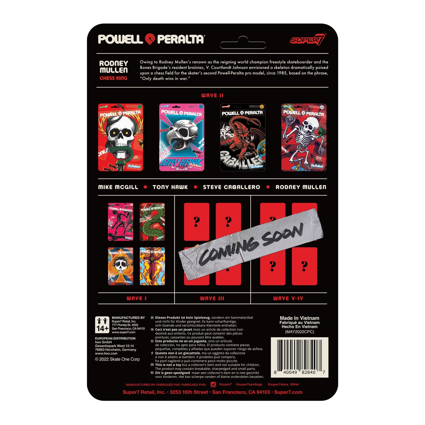 Super7 - POWELL-PERALTA REACTION FIGURE WAVE 2 - RODNEY MULLEN