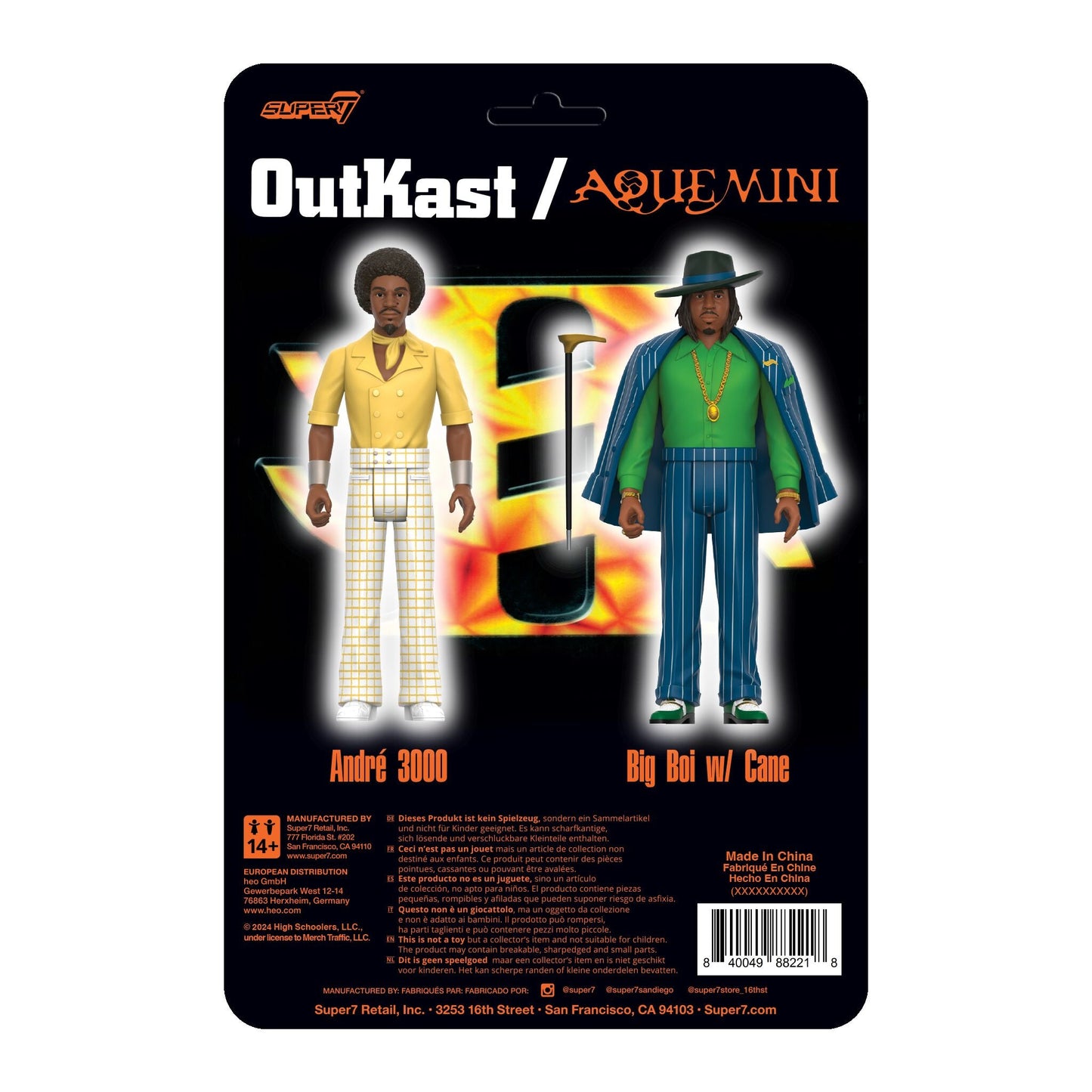 Super7 - OUTKAST REACTION FIGURES WAVE 02 - OUTKAST (AQUEMINI)
