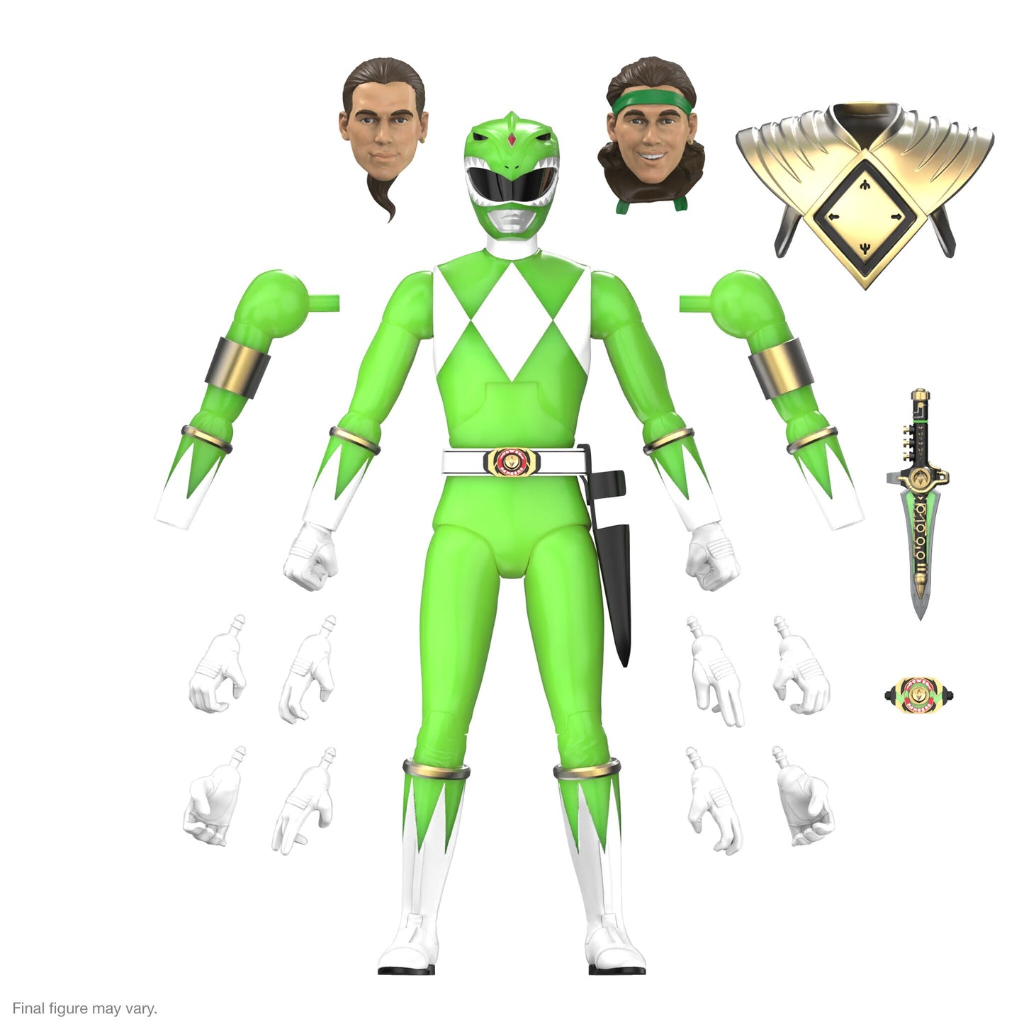 Super7 - MIGHTY MORPHIN POWER RANGERS ULTIMATES! WAVE 05 - GREEN RANGER (GLOW)