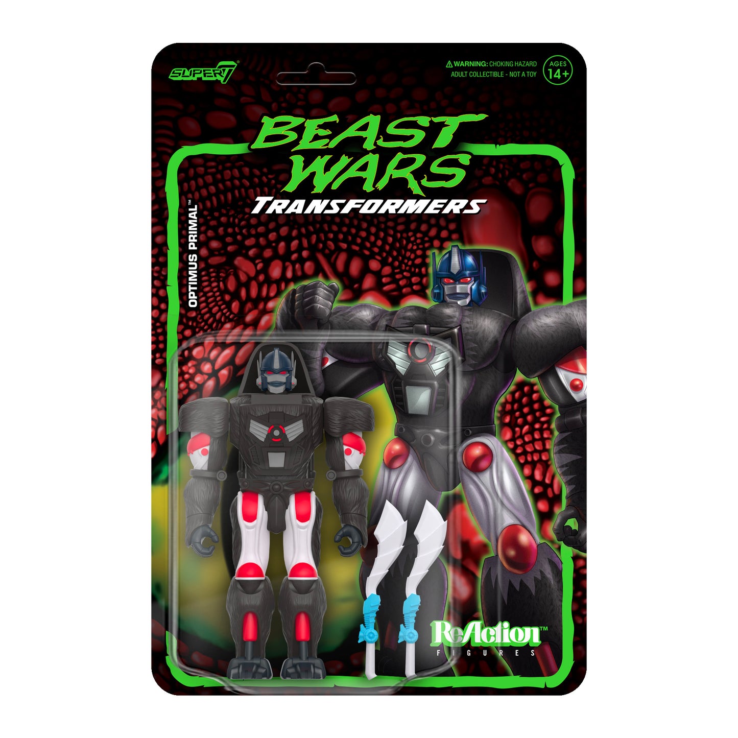 Super7 - TRANSFORMERS REACTION WAVE 7 BEAST WARS - OPTIMUS PRIMAL