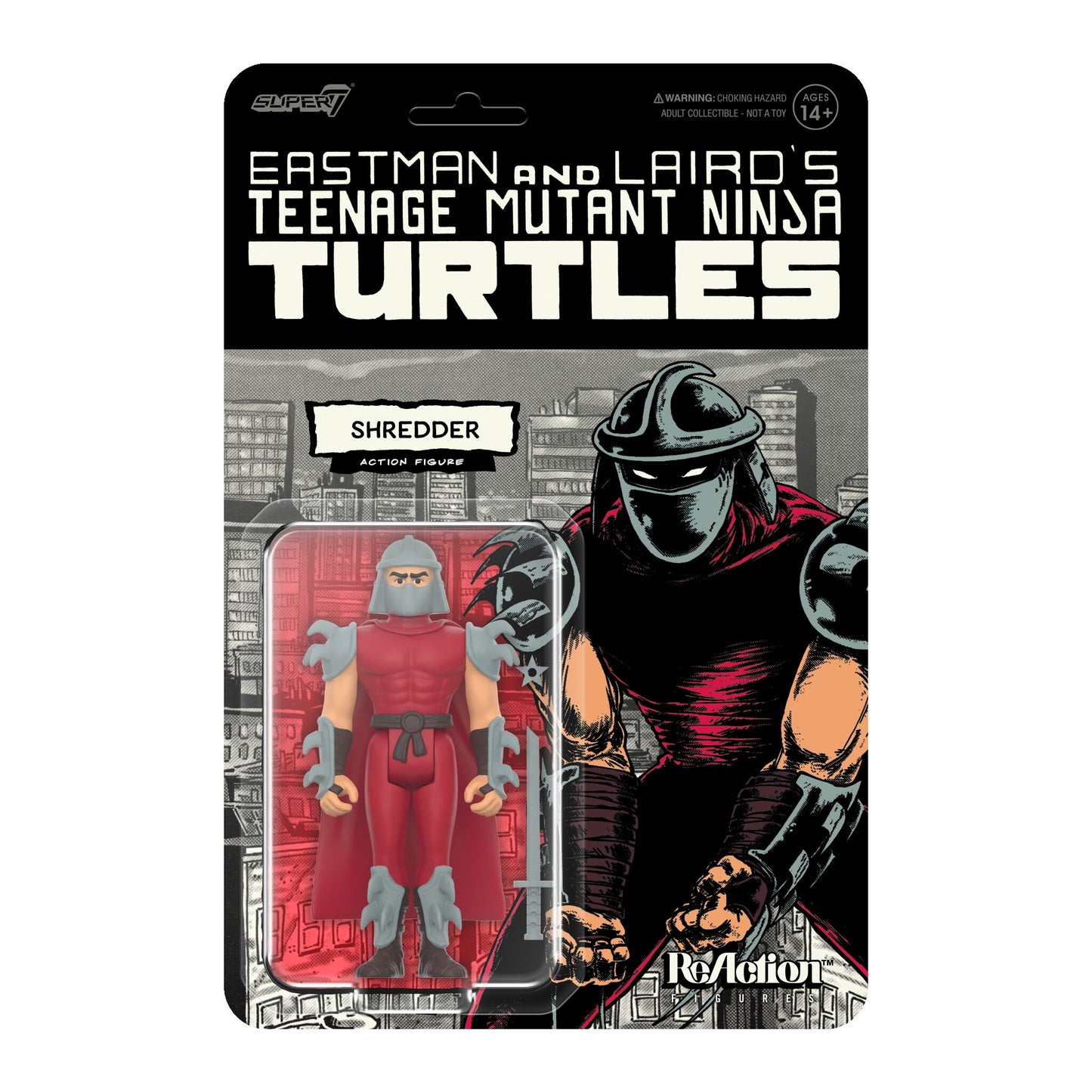 Super7 - TEENAGE MUTANT NINJA TURTLES REACTION FIGURES WAVE 11 - SHREDDER (COMIC COLOR)