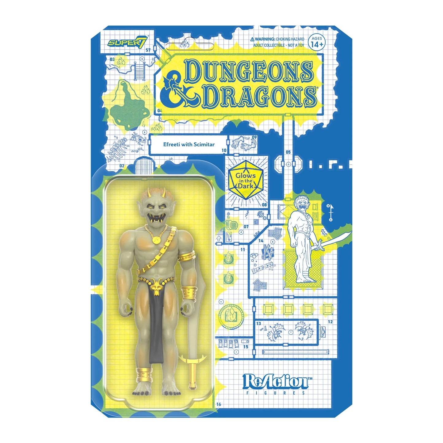 Super7 - DUNGEONS AND DRAGONS REACTION FIGURES WAVE 04 - EFREETI (GLOW)