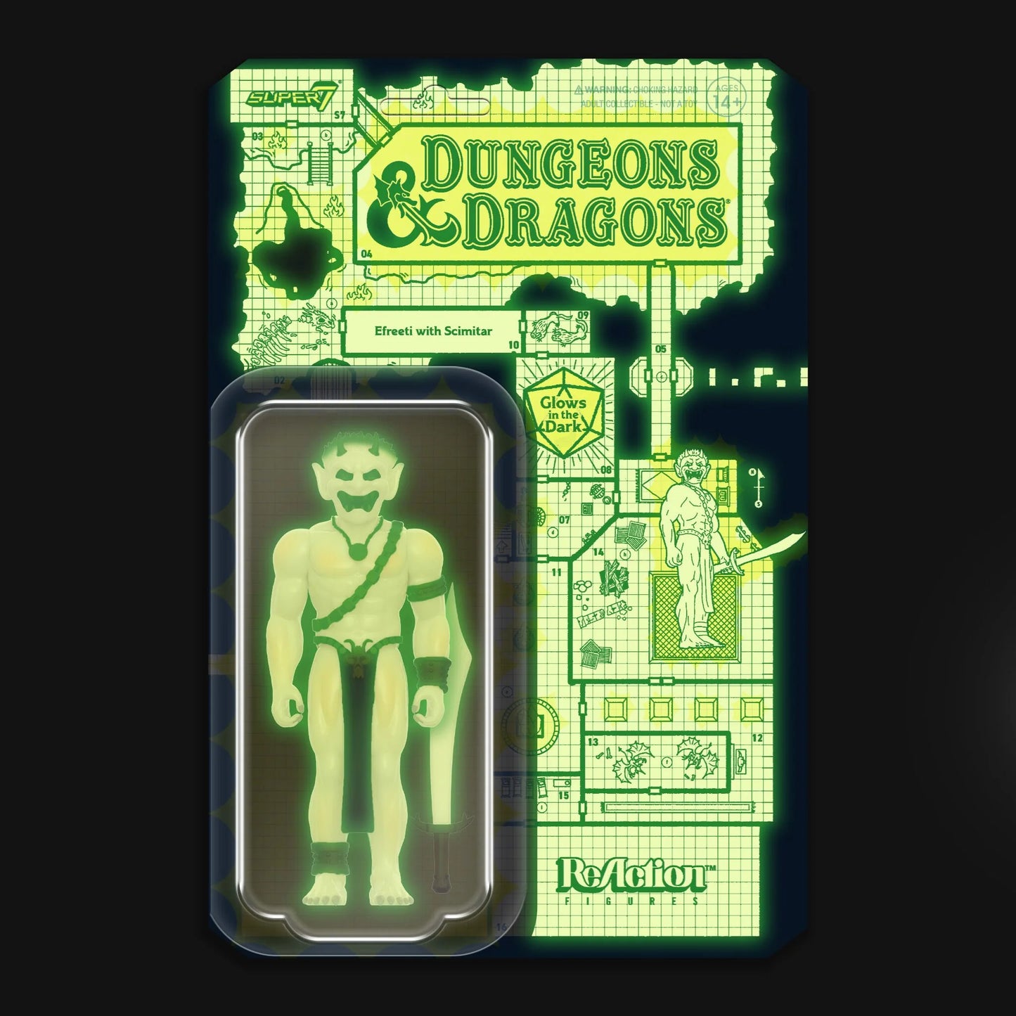 Super7 - DUNGEONS AND DRAGONS REACTION FIGURES WAVE 04 - EFREETI (GLOW)