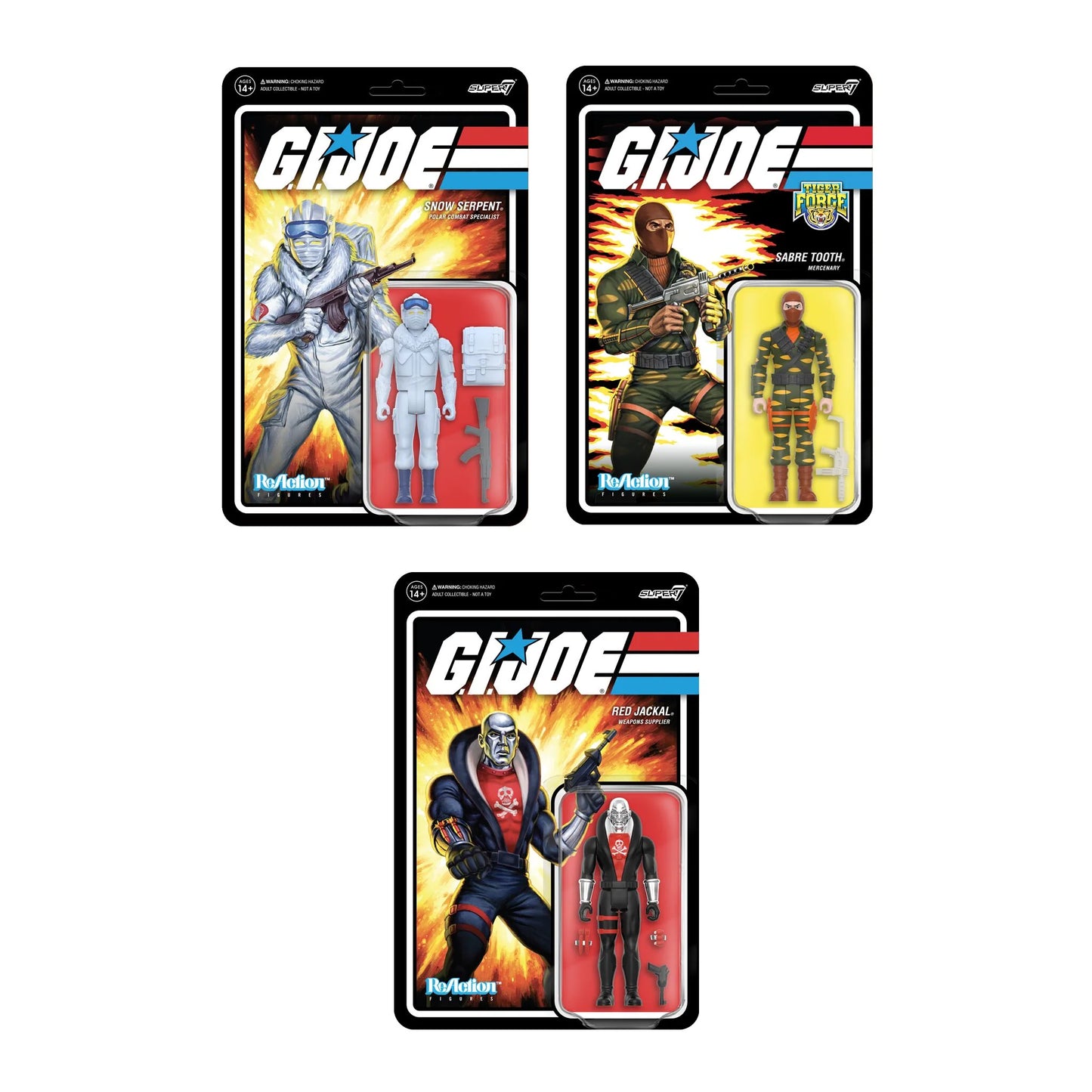 Super7 - G.I. JOE REACTION FIGURES W8 - SABRE TOOTH