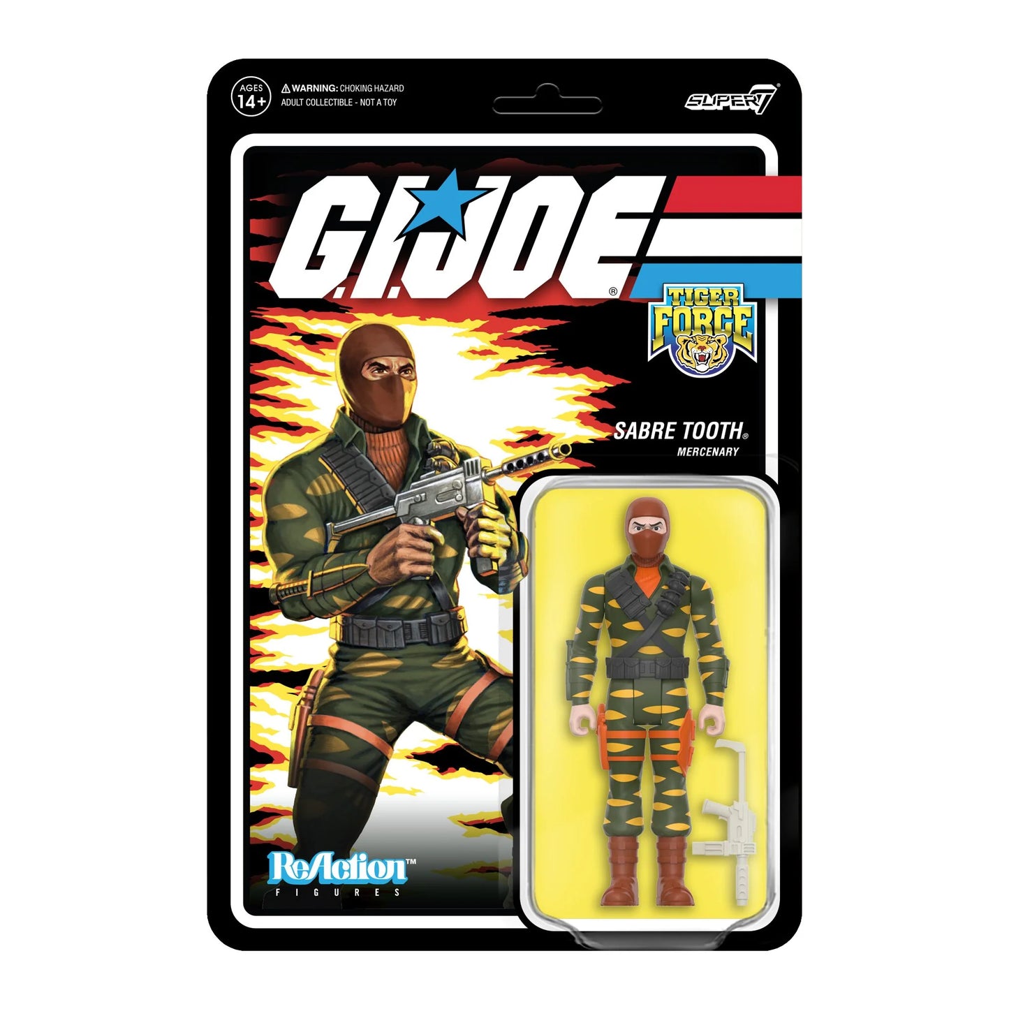 Super7 - G.I. JOE REACTION FIGURES W8 - SABRE TOOTH