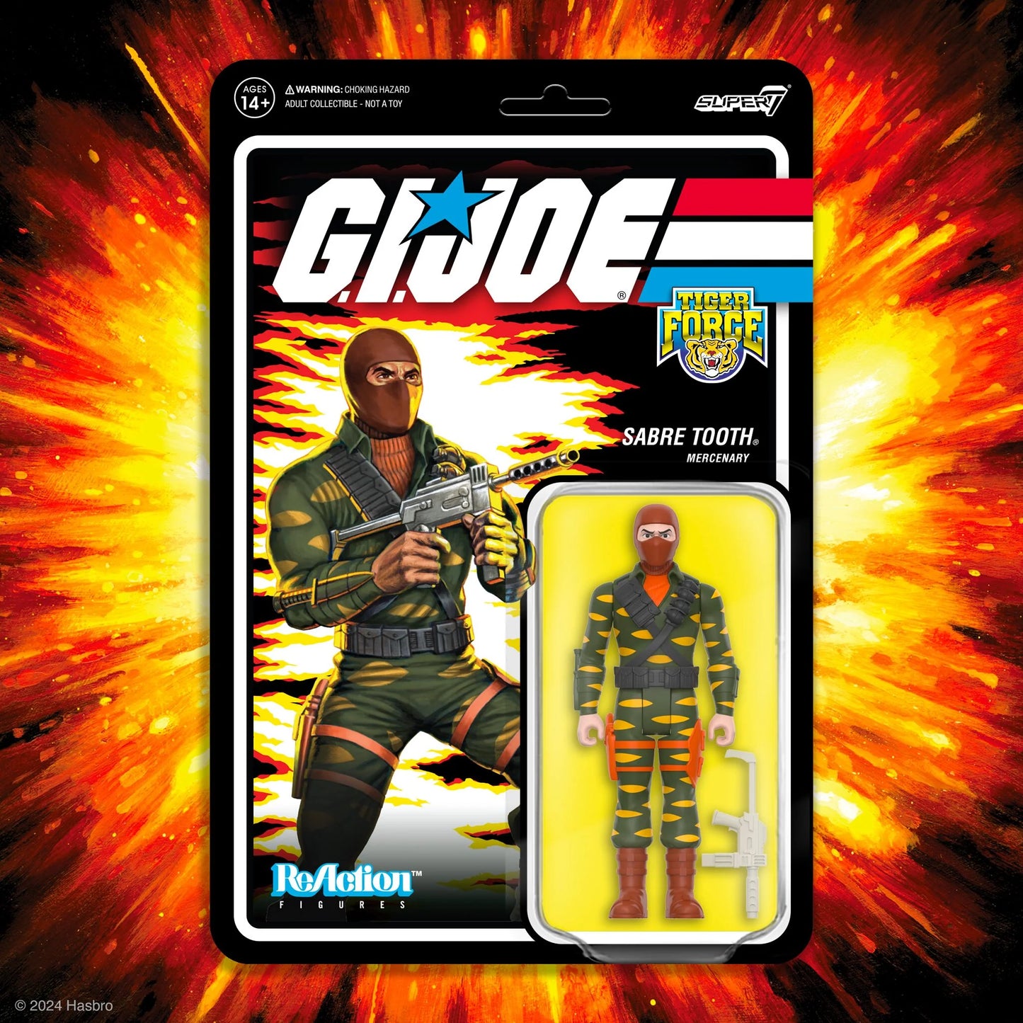 Super7 - G.I. JOE REACTION FIGURES W8 - SABRE TOOTH