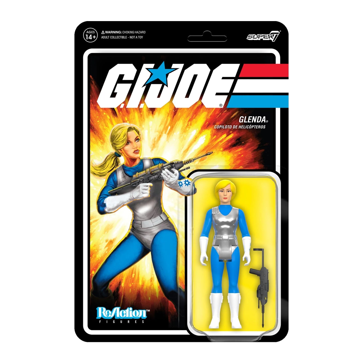 Super7 - G.I. JOE REACTION FIGURES - GLENDA (SPECIAL AIR INTELLIGENCE OFFICER)