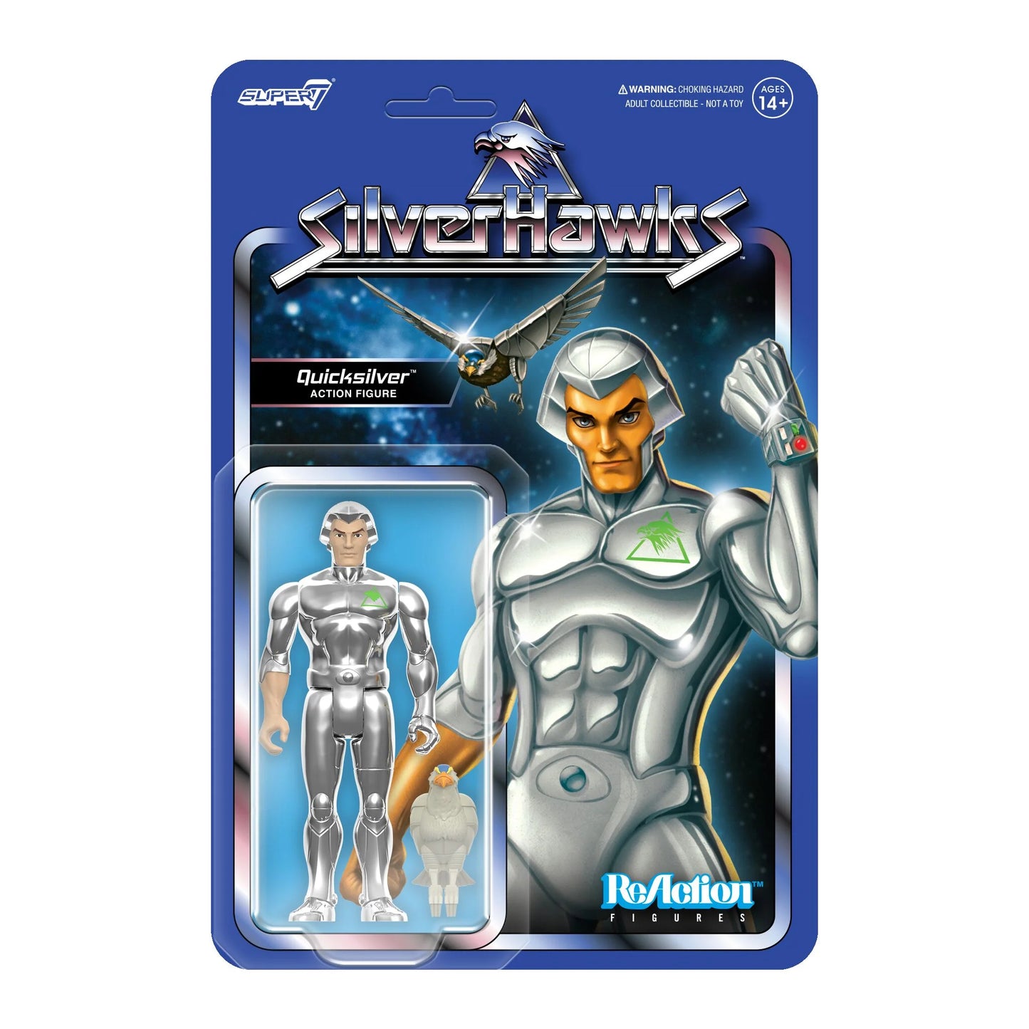 Super7 - SILVERHAWKS REACTION FIGURES WAVE 01 - QUICKSILVER (TOY VERSION)